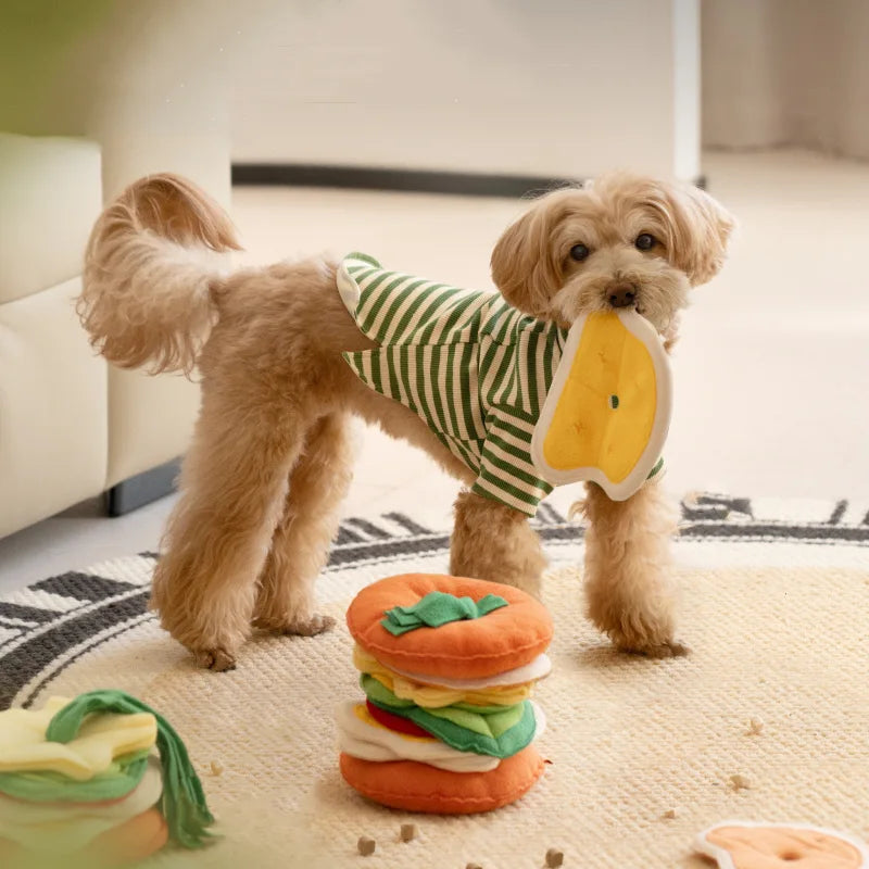 Burger Snuffle Enrichment Toy for Dogs