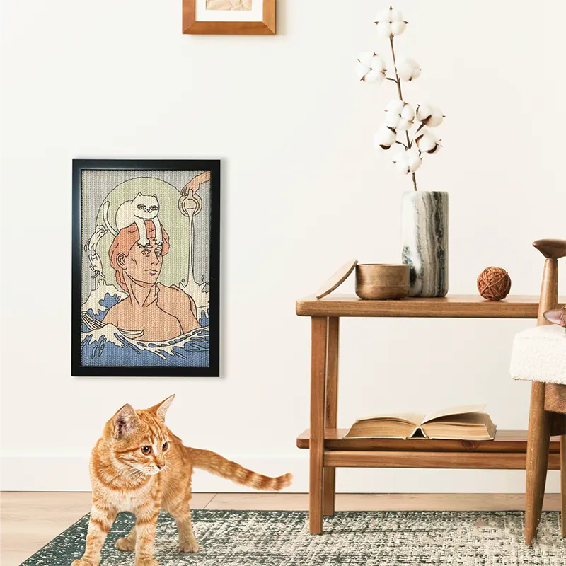 Meow David Artistic Cat Scratcher