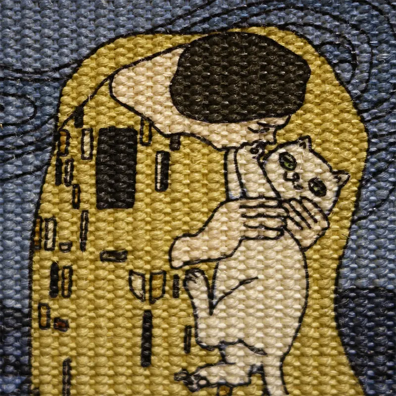 Meow Starry Night Kiss Artistic Cat Scratcher