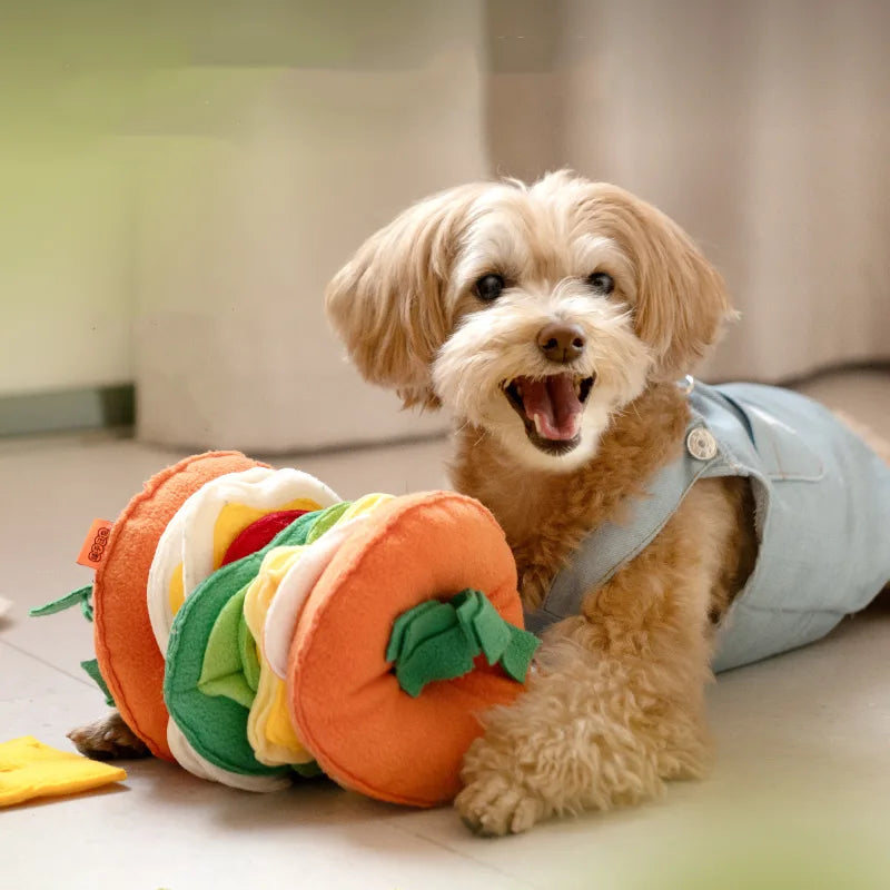 Burger Snuffle Enrichment Toy for Dogs