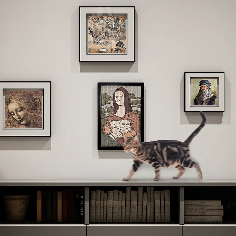 Meow Mona Lisa Artistic Cat Scratcher