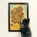 Meow Sunflower Artistic Cat Scratcher